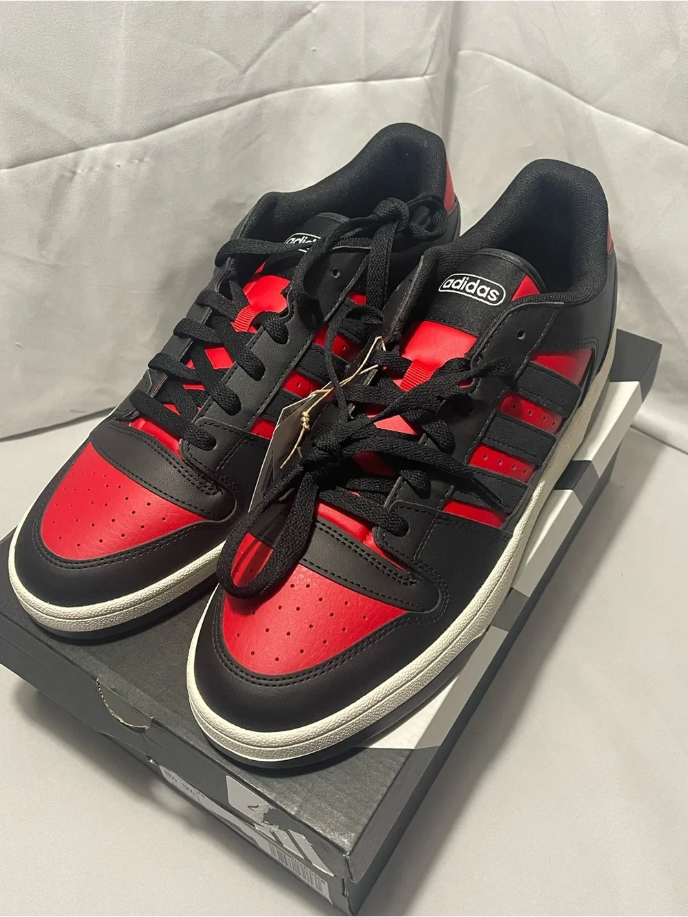 Adidas Break Start Black Red Basketball Shoes Men's 11.5 JR1440 New in Box